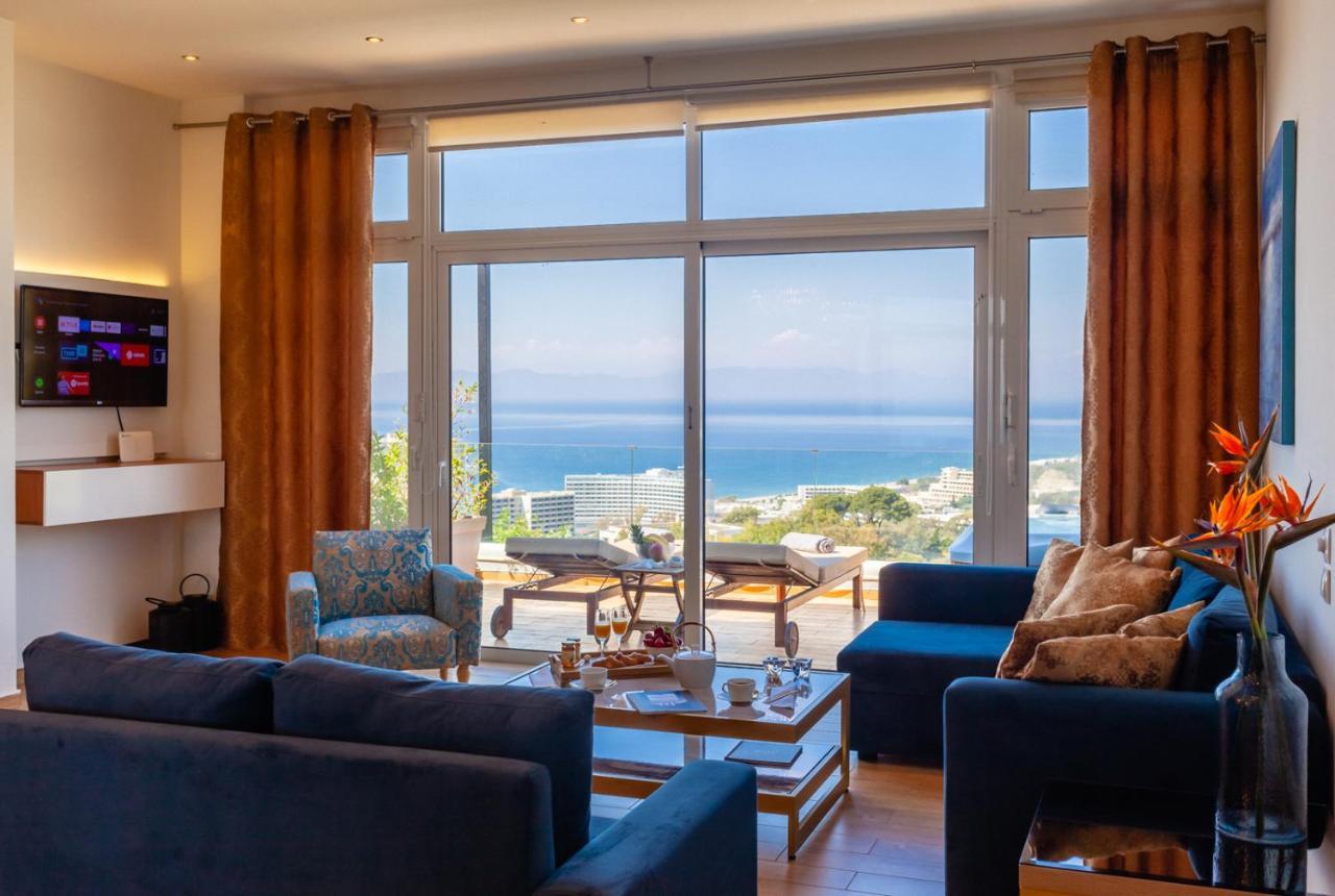 Appartamento Flyviewflatsgold Privatehottub With Seaview Ixia  Esterno foto